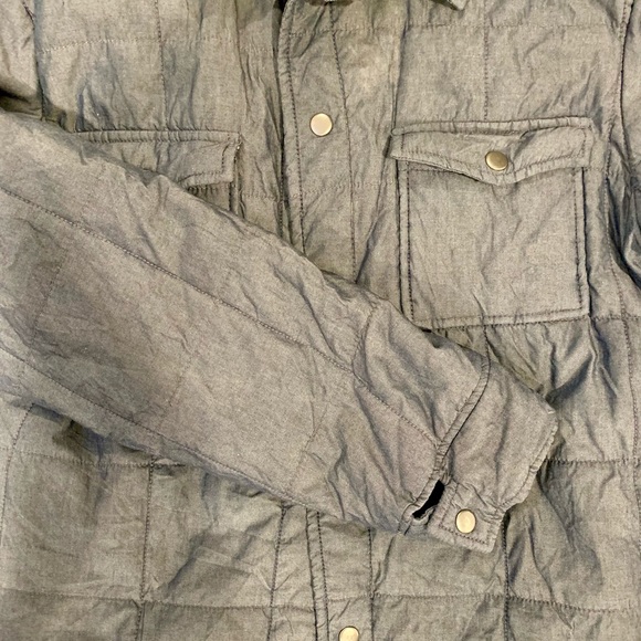 DENIM BLUE QUILTED JACKET - Picture 3 of 4